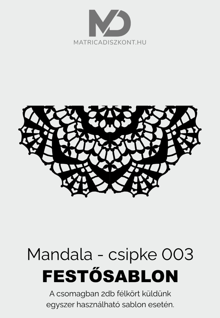 Mandala csipke 003 festősablon